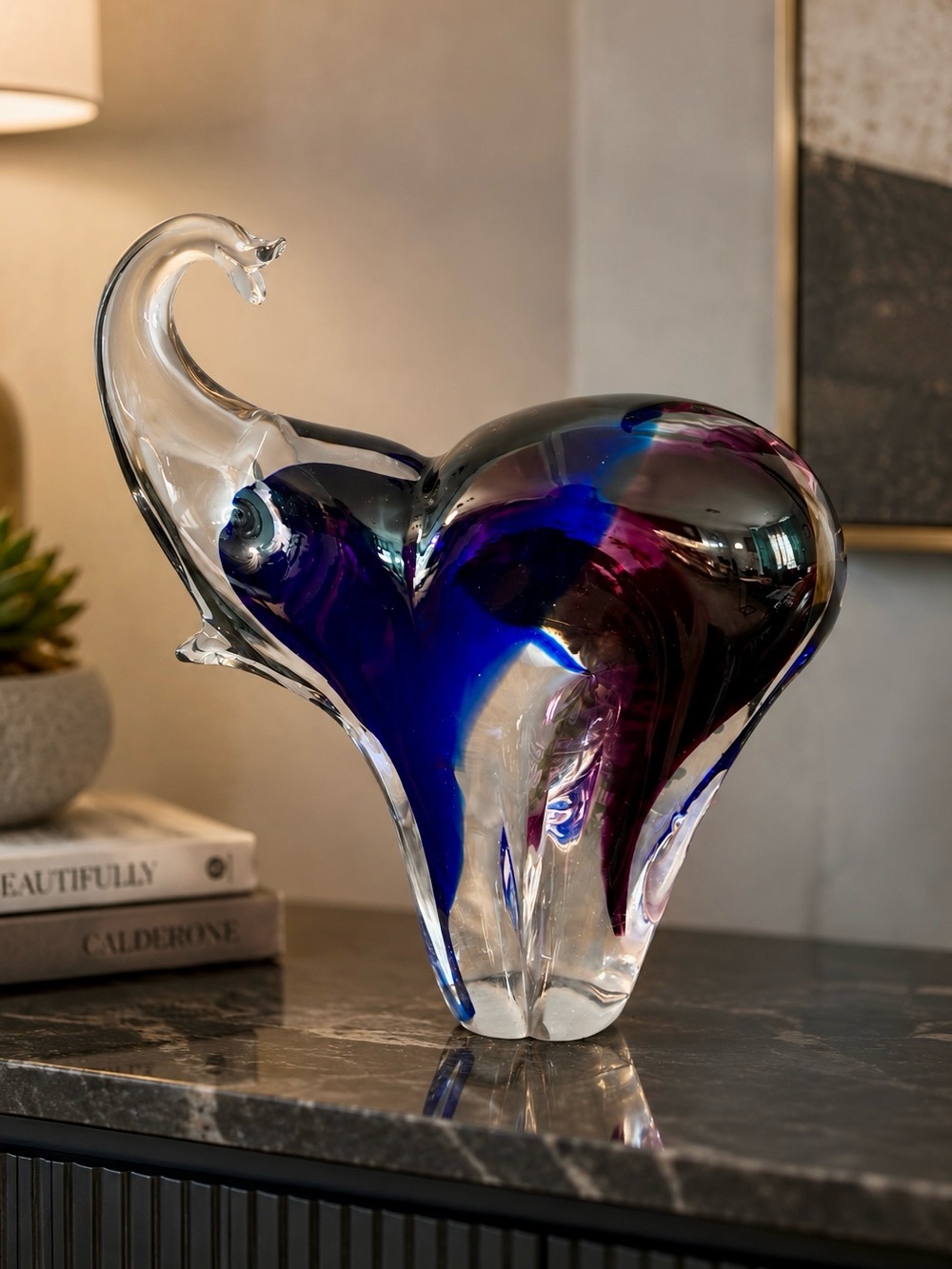VINTAGE MURANO ELEPHANT 🐘 11.5" Heavy